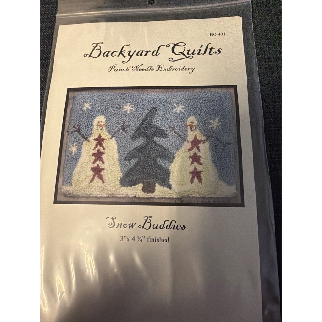 Backyard Quilts Punch Needle Pattern Snow Buddies BQ-401 Winter
