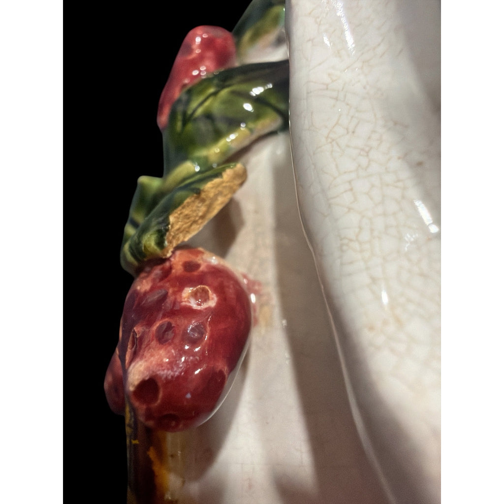 Vintage Ceramic Turkey Trinket Box Covered Candy Dish Japanese Thanksgiving