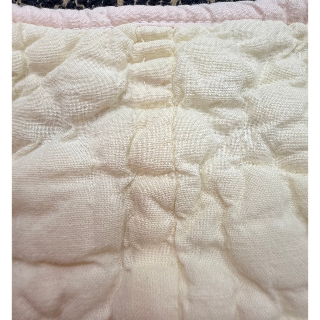 Vintage Hand Quilted Baby Quilt Handmade Nursery Wall Hanging