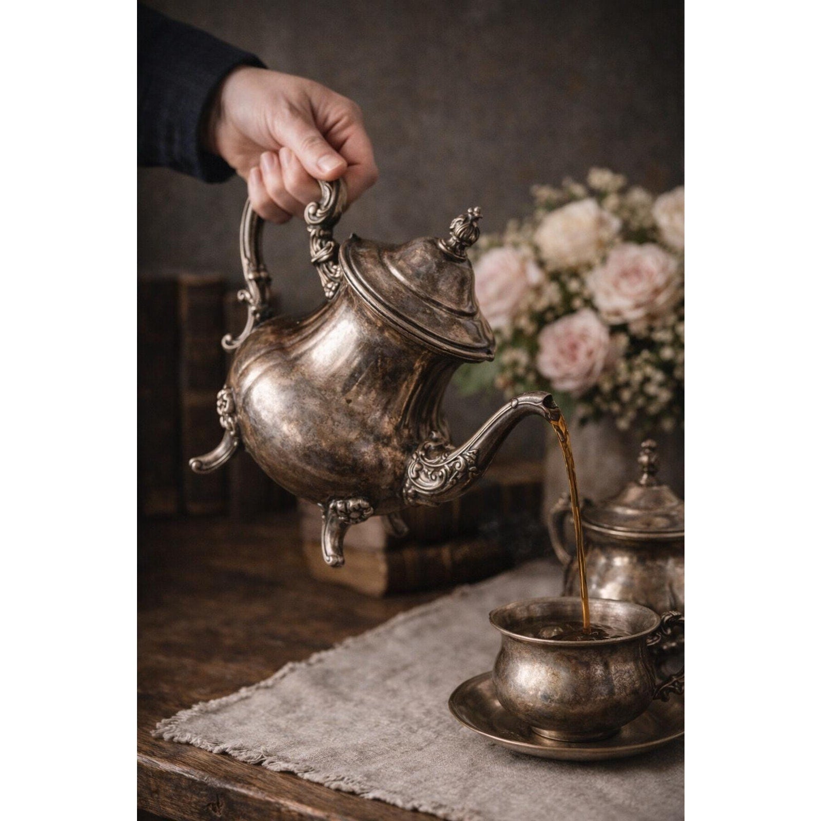 Antique B.S. Blackinton Silver Plated Tea Set – Rococo Revival Style, Circa 1900-1915