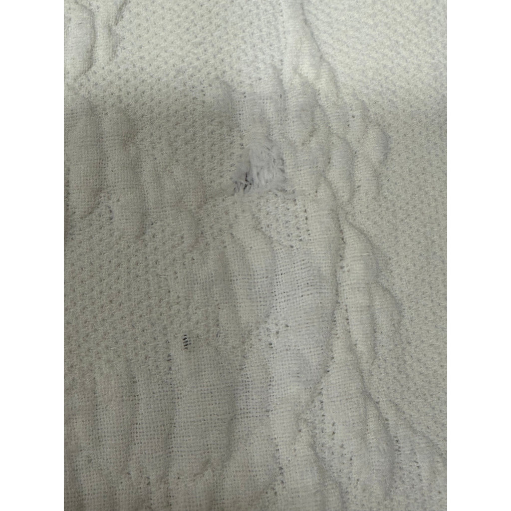Vintage Bates Queen Elizabeth White Cotton Bedspread Full 94x110 Fringed