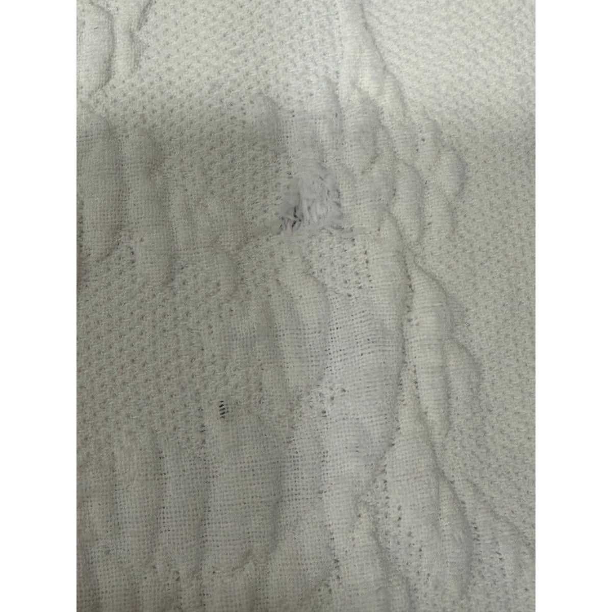 Vintage Bates Queen Elizabeth White Cotton Bedspread Full 94x110 Fringed