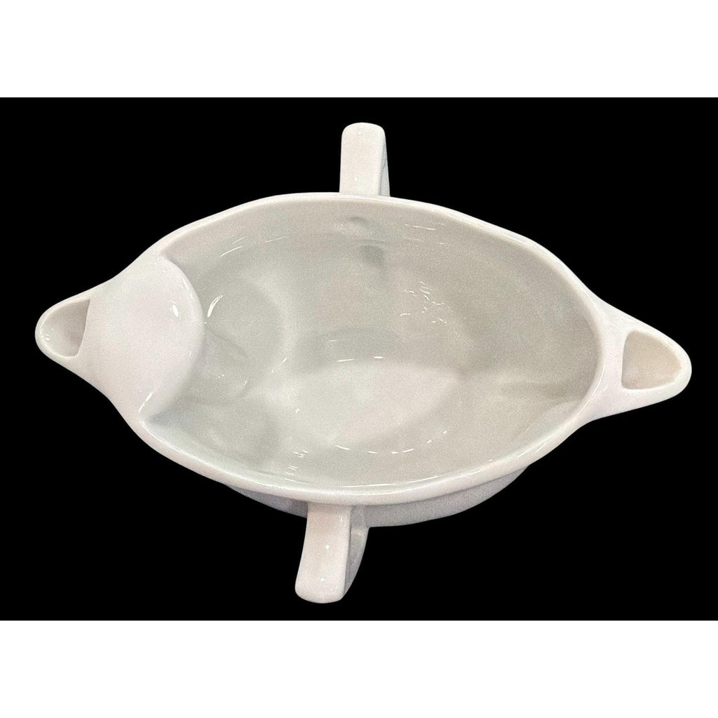 Vintage Pillivuyt France Porcelain Gravy Boat Double Spout Fat Separator – additional view 5