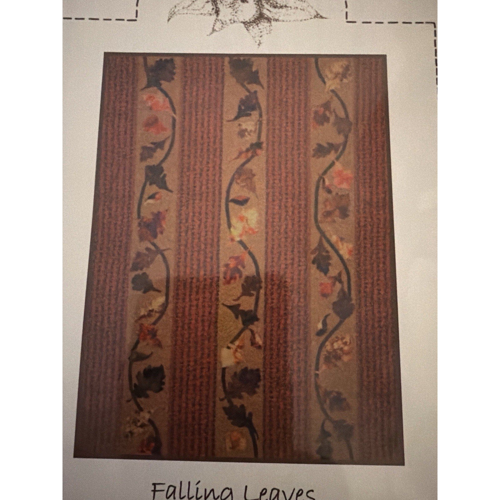 Falling Leaves LAS500 Quilt Pattern 2008 Lily Anna Stitches BNOS