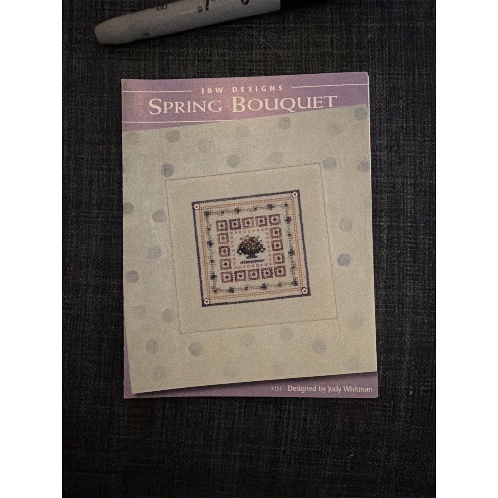 JBW Designs Spring Bouquet #151 Cross Stitch Pattern NEW Unused
