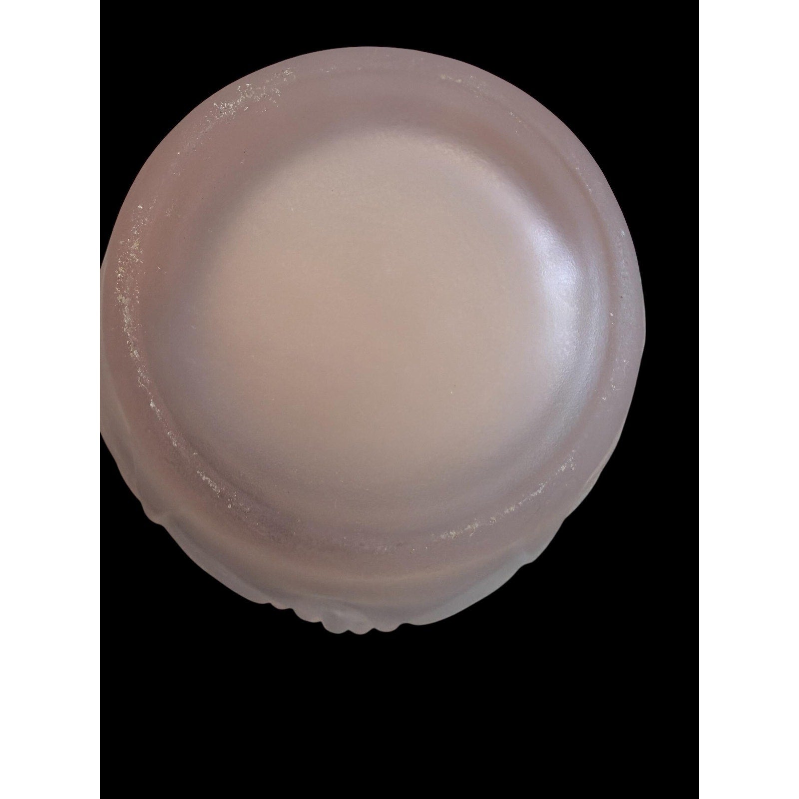 Pierre D’Avesn French Art Deco Frosted Glass Vase Pink Blush Shell Vase