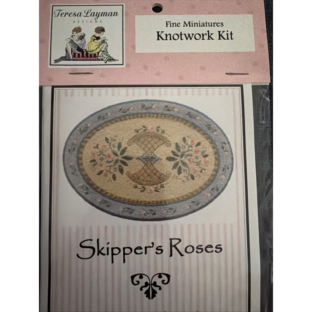 Teresa Layman Skipper's Roses Miniature Knotted Rug Kit NOS Sealed