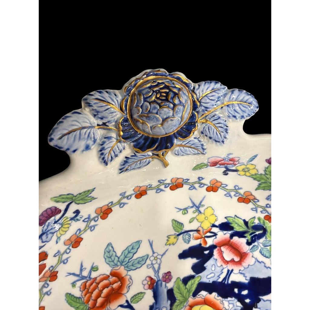 Antique Doulton Burslem Plate Victorian Floral Imari Style England