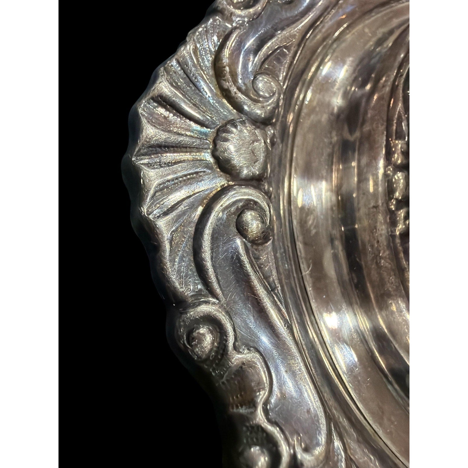 Vintage Silverplate Covered Butter Dish Glass Insert Elegant
