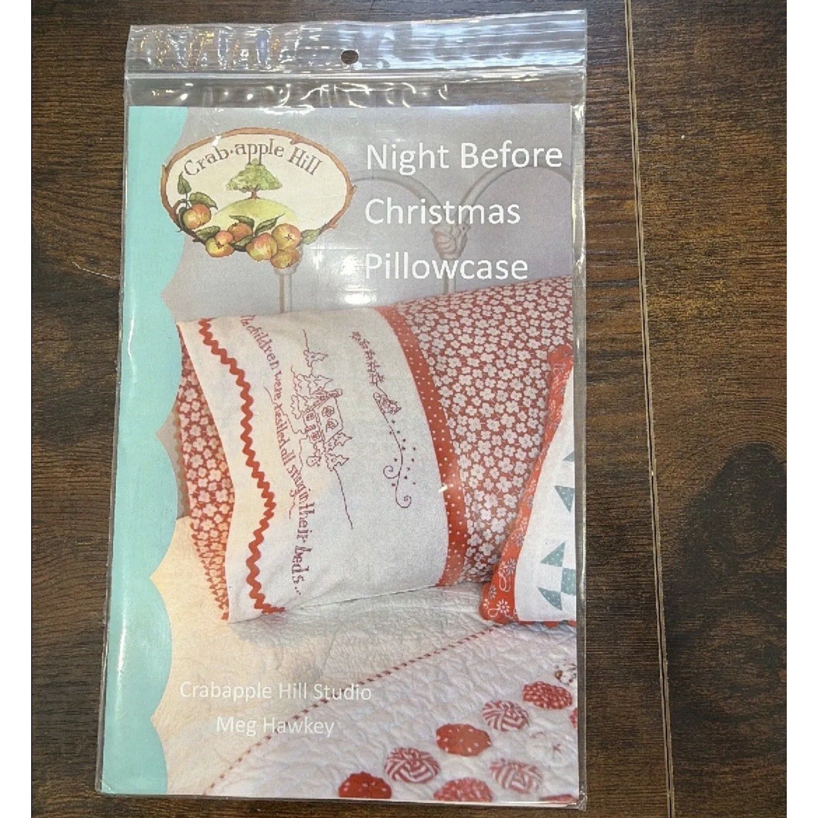 Crabapple Hill Night Before Christmas Pillowcase Pattern NOS