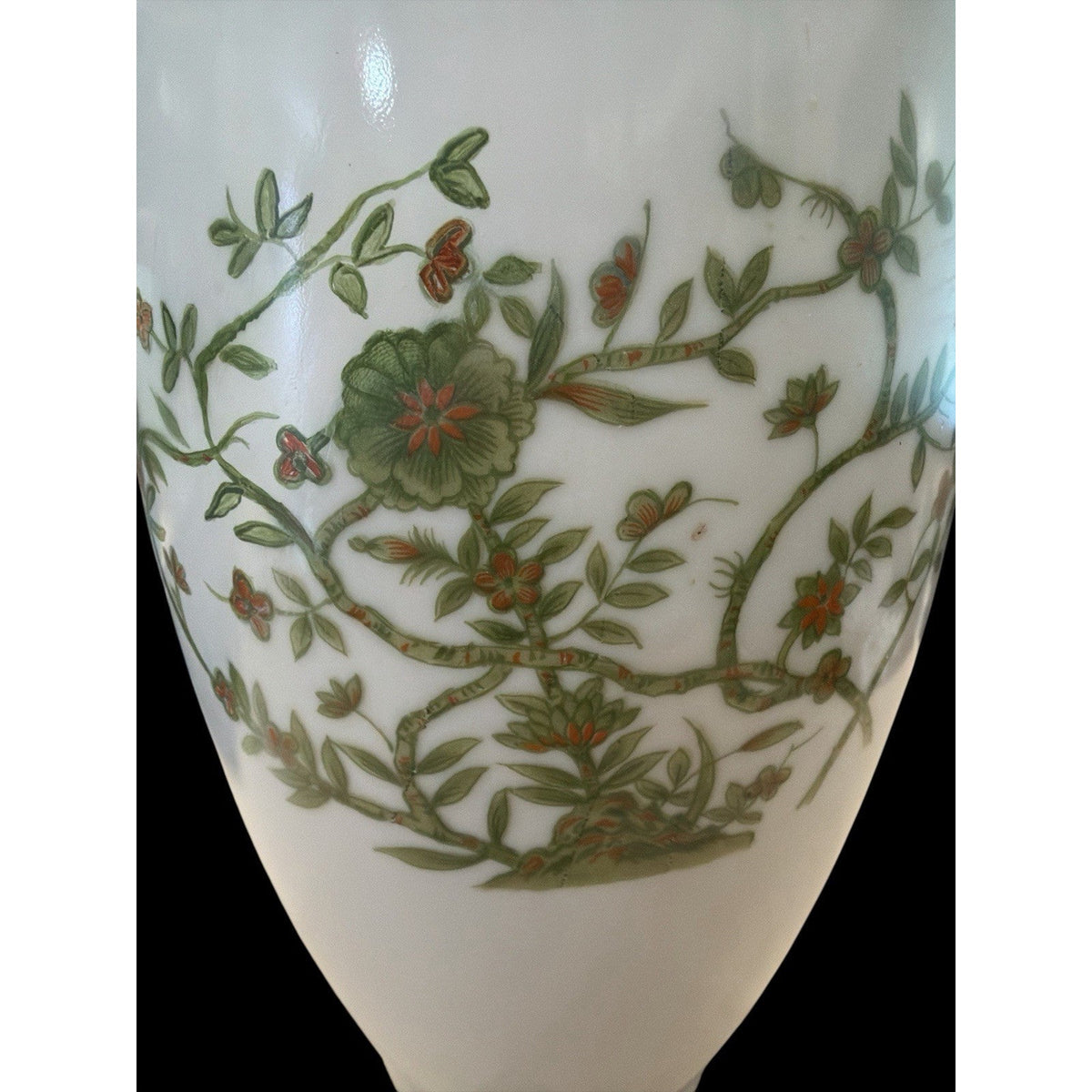 Vintage Schmid Design Folio Porcelain Floral Vase Japan 12.25 Inch