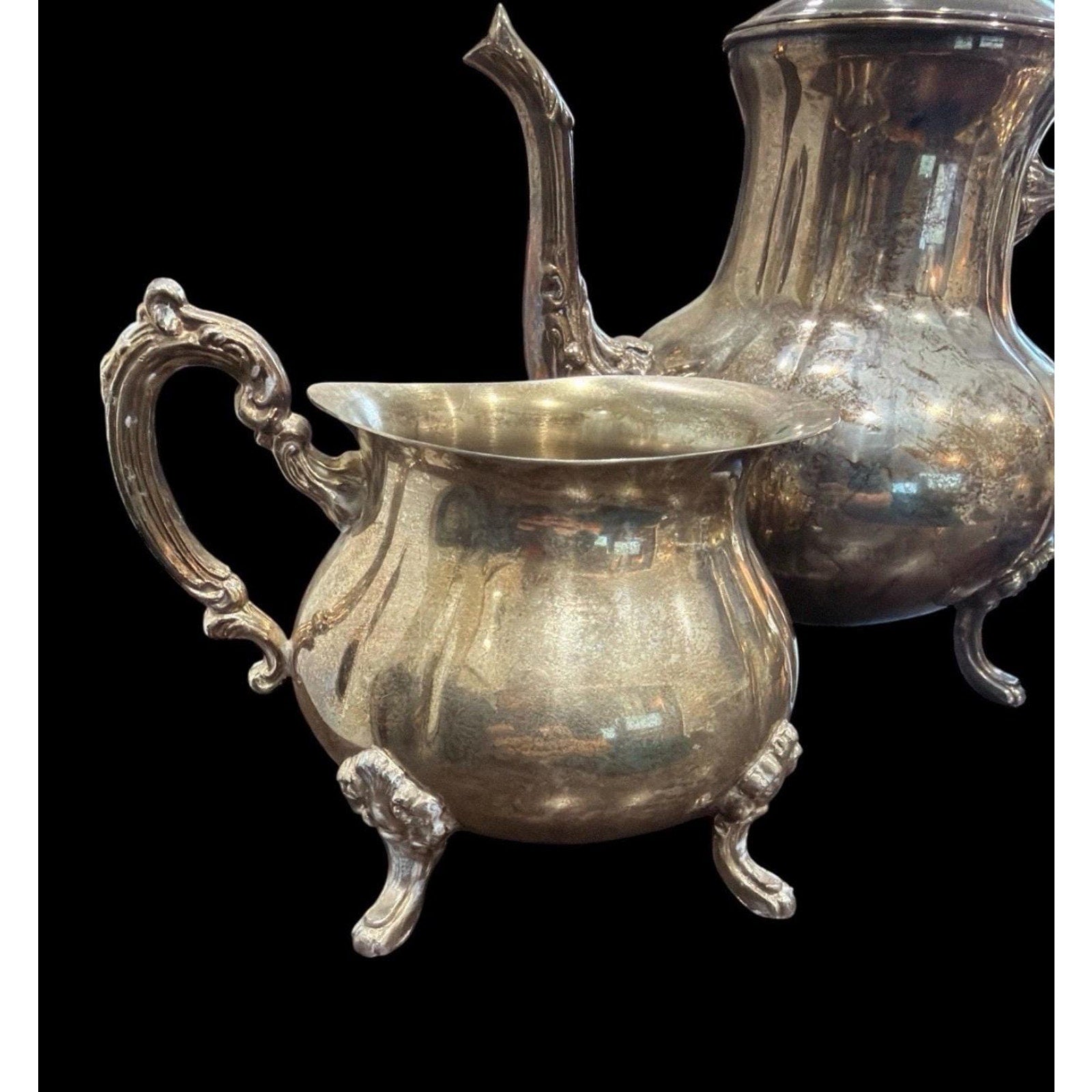 Antique B.S. Blackinton Silver Plated Tea Set – Rococo Revival Style, Circa 1900-1915