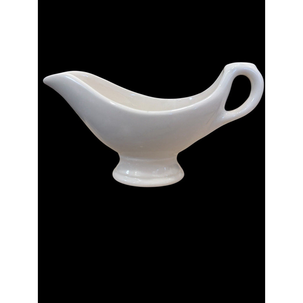 Vintage Buffalo China Restaurant Ironstone White Gravy Boat USA
