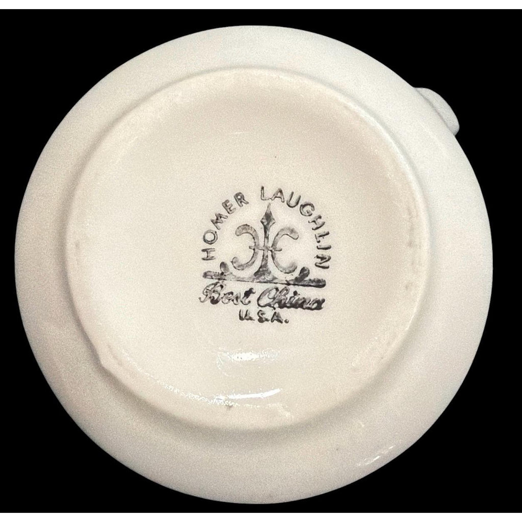 Homer Laughlin Creamer Vase Blue Floral French Ironstone Restaurantware – additional view 6