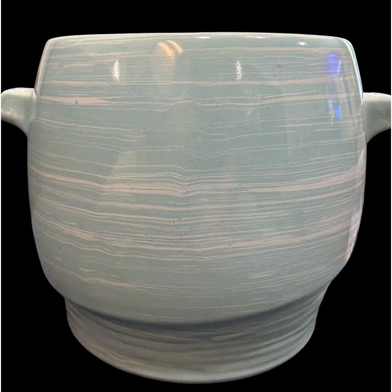 Vintage Esmond Blue Mist Cachepot, Robin’s Egg Blue Pottery Jardiniere